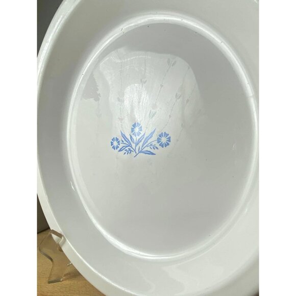 Vintage Corning Ware 10" Blue Cornflower Pie Plate - Picture 2 of 3